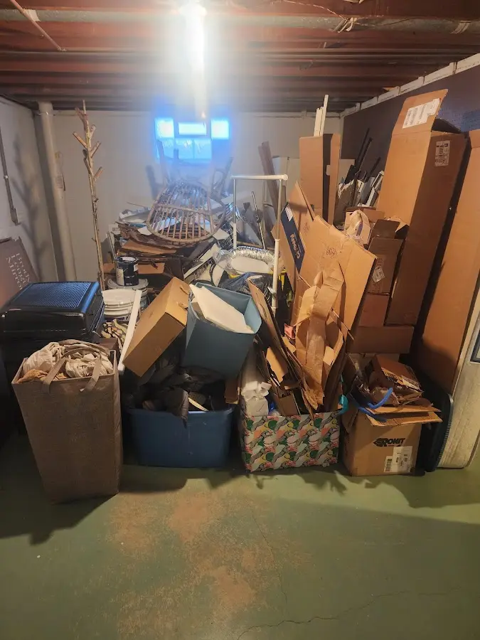 Roll-off dumpster container at job site for Construction Dumpster Rental in Lafayette